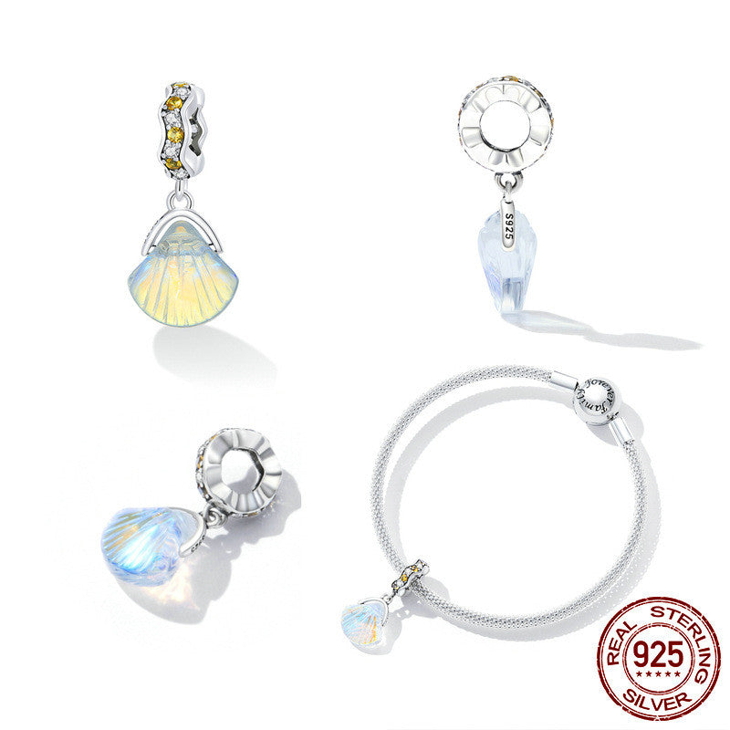Fashion Marine Glass Shell Bracelet Pendant