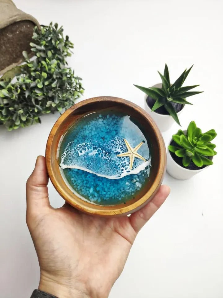 Handmade Marine Bowl Artwork Ornaments