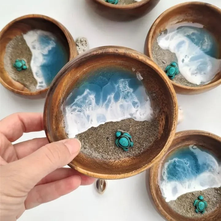 Handmade Marine Bowl Artwork Ornaments