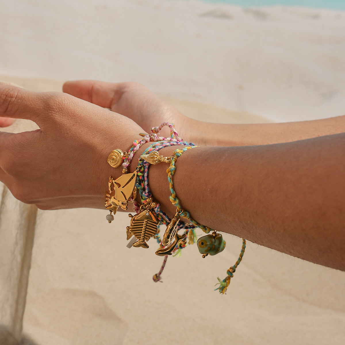 Marine Woven Diy Bracelet Stainless Steel