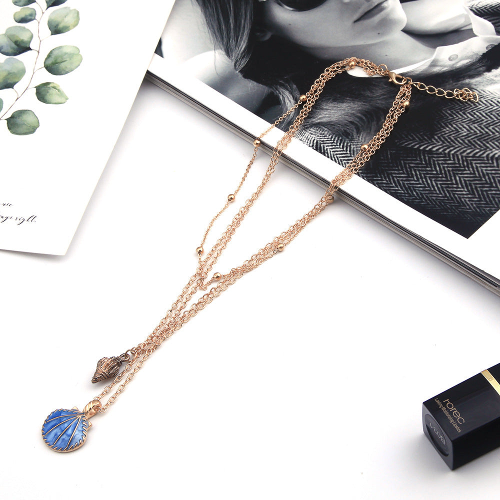 Bohemian Marine Necklace Alloy Three-dimensional