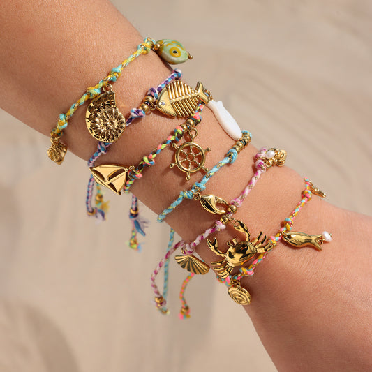 Marine Woven Diy Bracelet Stainless Steel